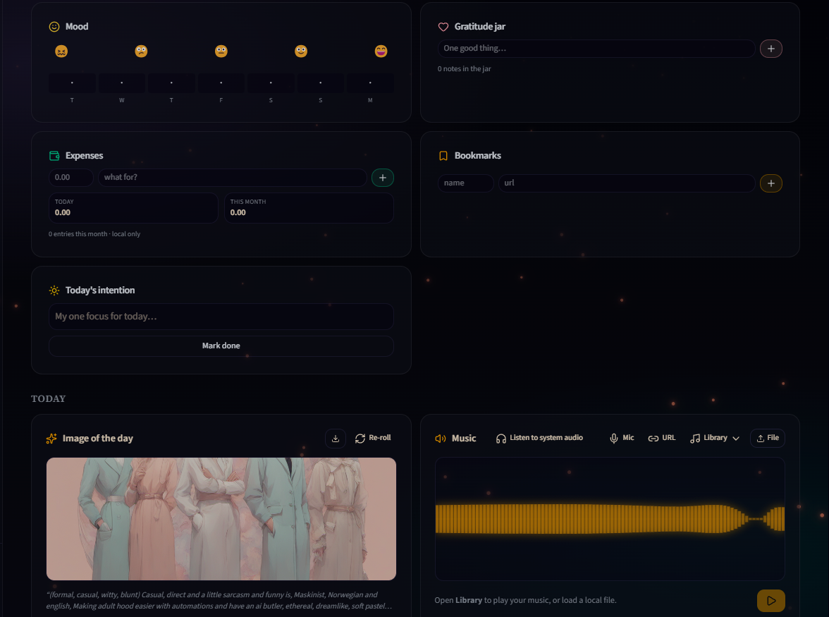 A dashboard that runs your day